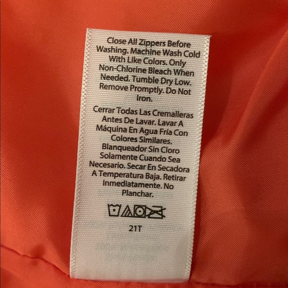 Time and Tru Women’s Orange Diamond Pattern Quilted Vest Size L (12-14) NWT - Picture 15 of 16